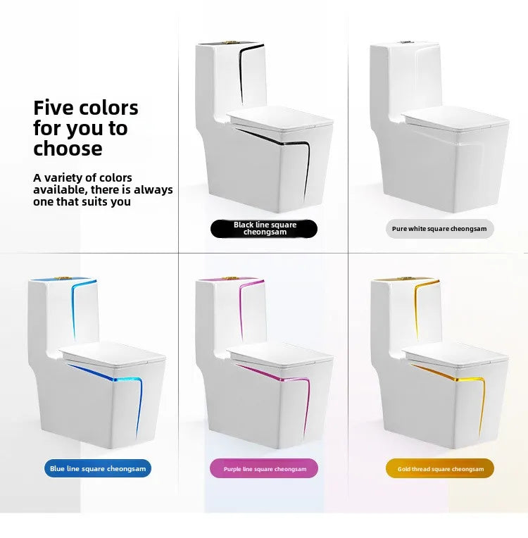 Ceramic Siphon Quiet Water-saving Colored Seat