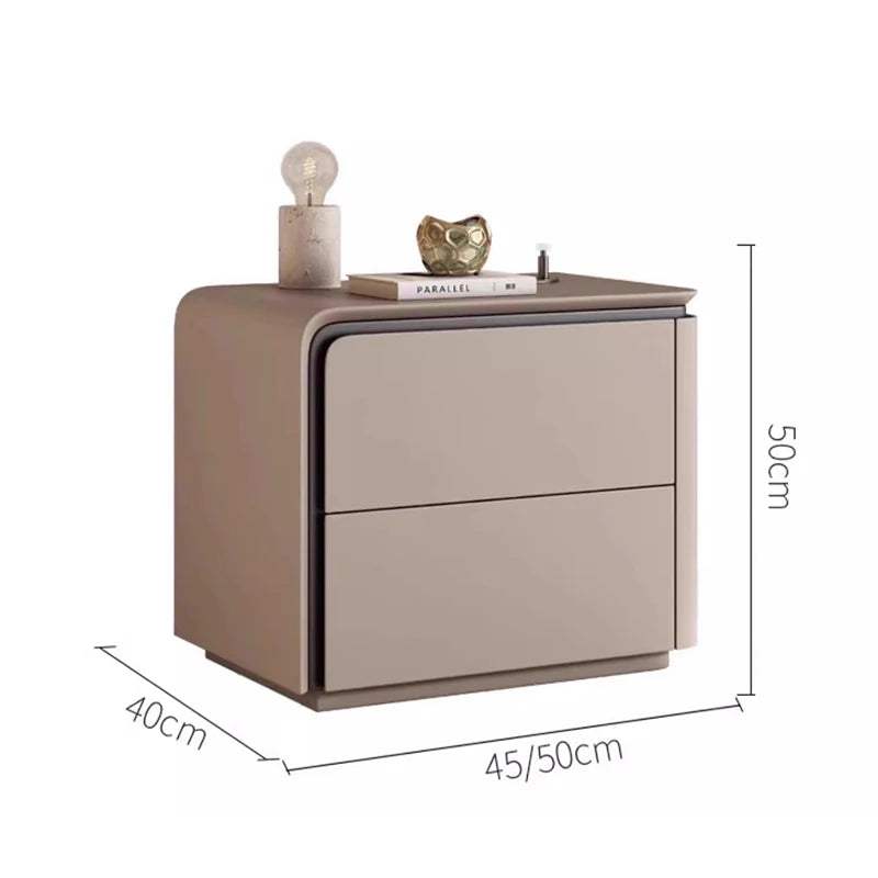 Simple Modern Night Table 2 Drawer