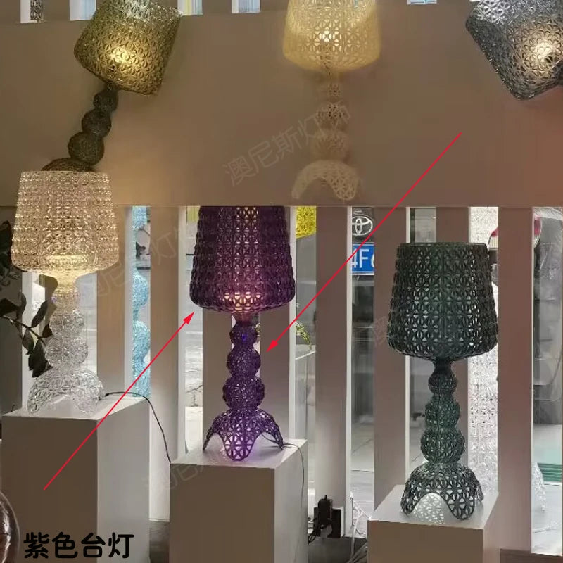 Italian Designer Hollow Goblet Acrylic Floor Lamp