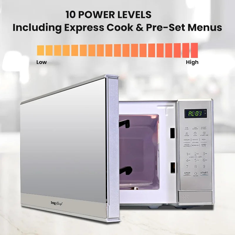 Stainless Steel Compact Style Microwave