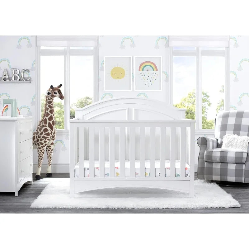 6-in-1 Convertible Crib Greenguard Gold Certified  White