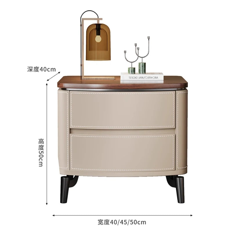 European Style Nightstand 2Drawer