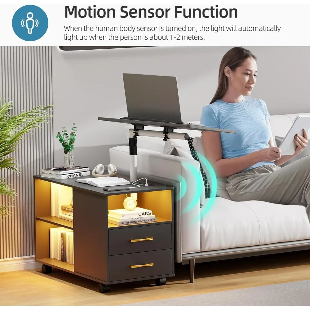 360' LED Wireless Charging Auto Sensor Night Stand