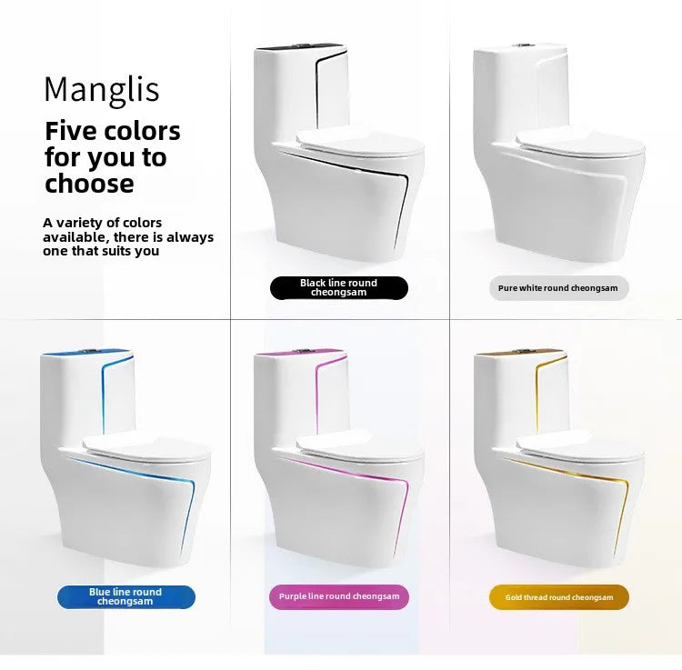 Ceramic Siphon Quiet Water-saving Colored Seat