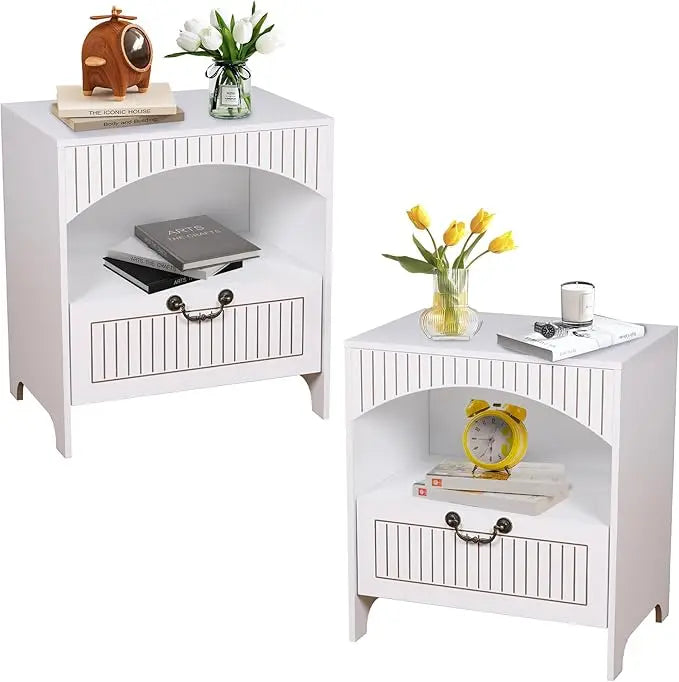 Mid Century Bedside Tables With Drawer