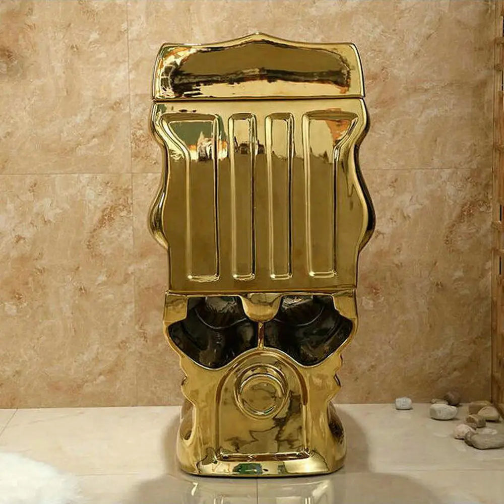 Golden Gravity-Flush Washdown Wide Sewer Pipe Dual Flush