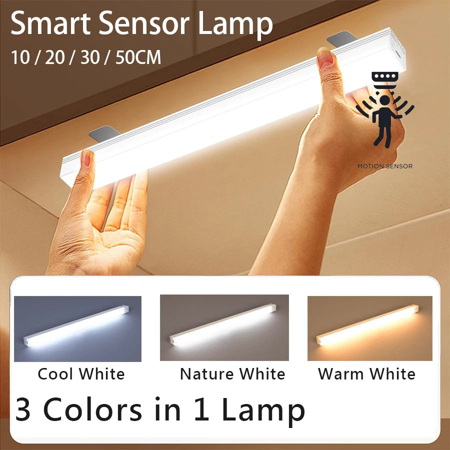 Rechargeable Motion Sensor LED Bar Light