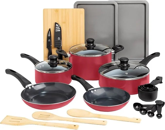 Easy Clean Nonstick Cookware Set Dishwasher Safe