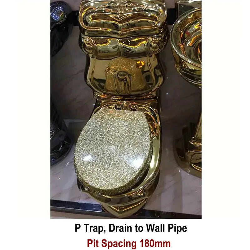 Golden Gravity-Flush Washdown Wide Sewer Pipe Dual Flush