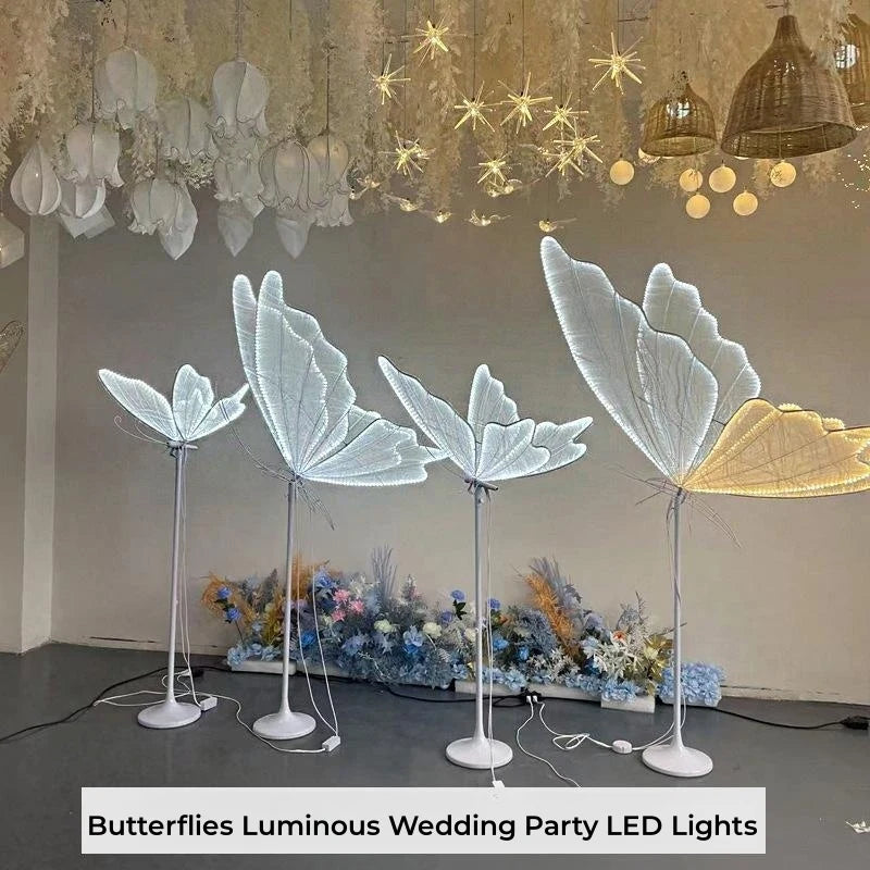 Wedding Light Butterflies Floor LED Lace Lamp