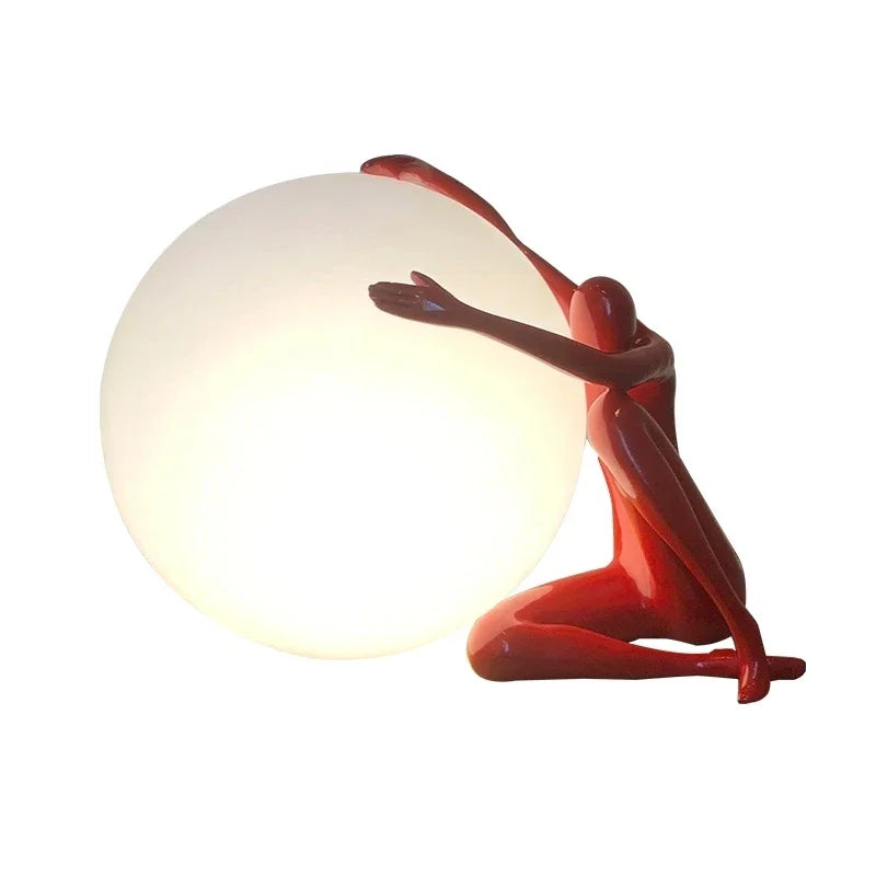 Abstract Decoration Of Human Figure Holding Ball