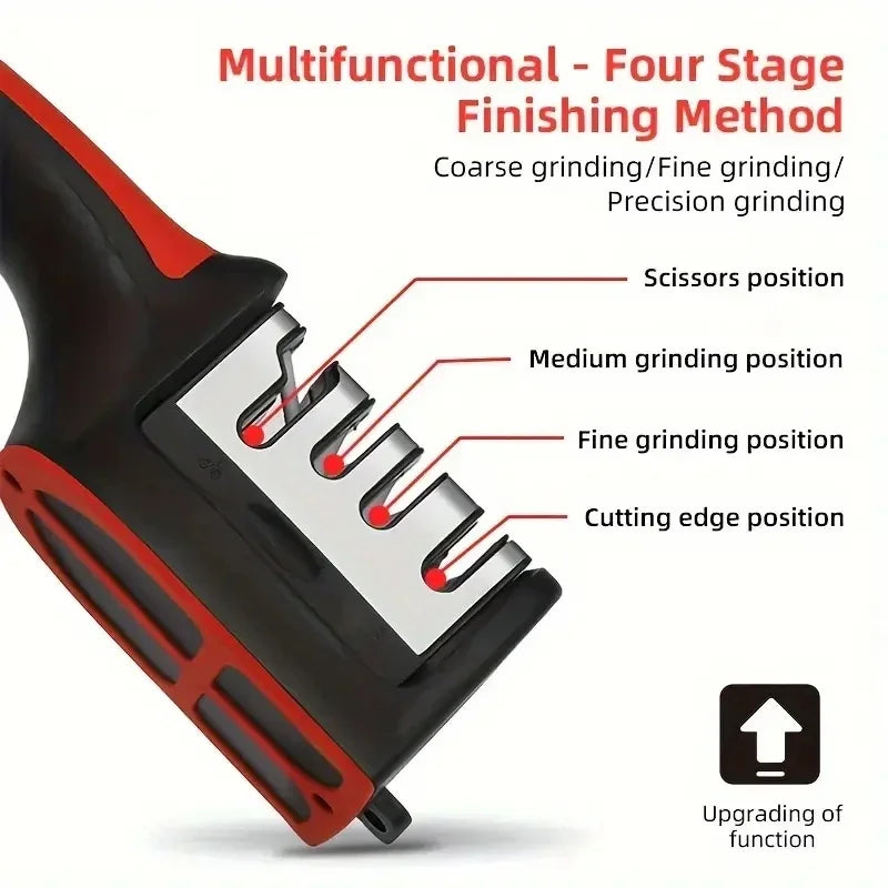 Three-Purpose Sharpening Stone for Kitchen Tools