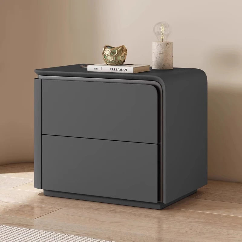Simple Modern Night Table 2 Drawer