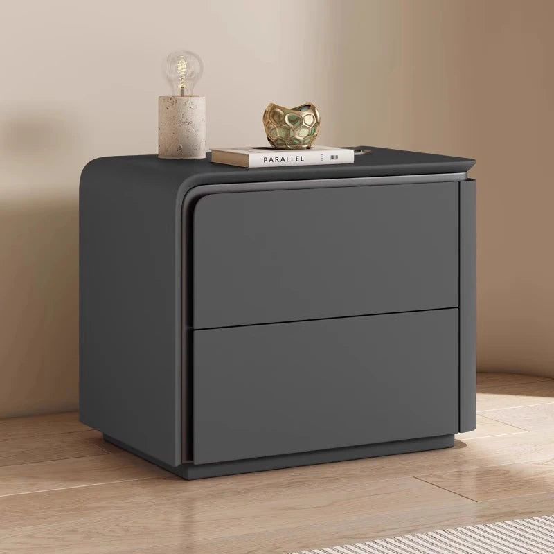 Simple Modern Night Table 2 Drawer