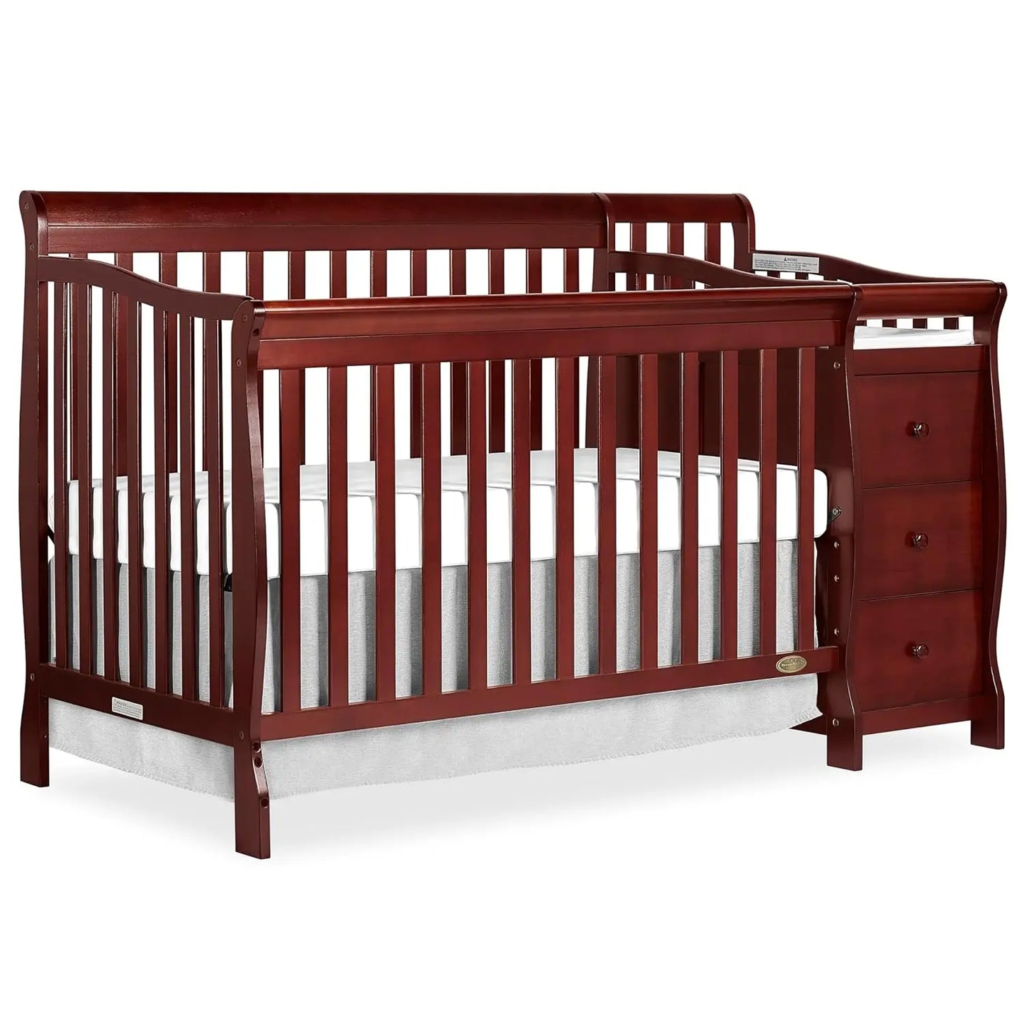 5/1 Brody Convertible Crib With Changer In White