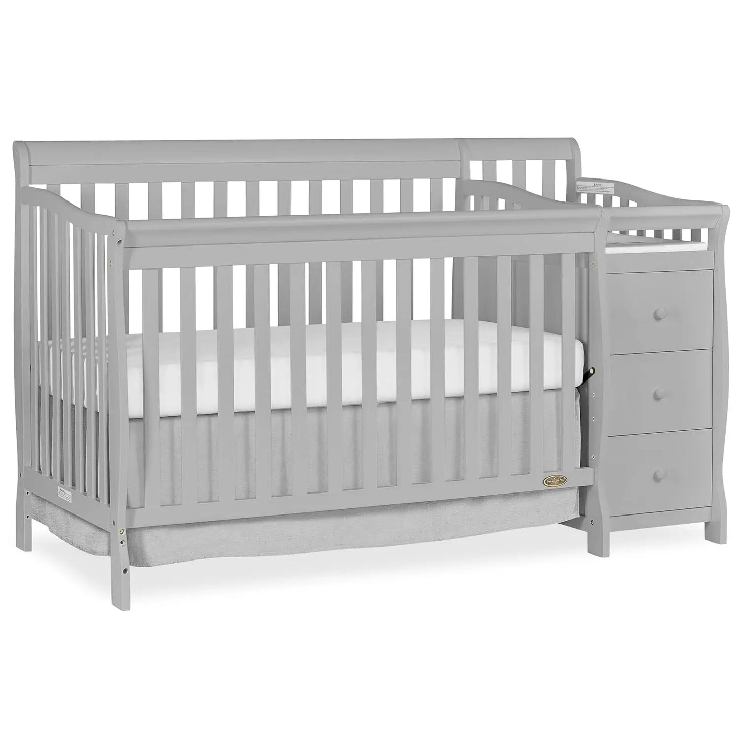 5/1 Brody Convertible Crib With Changer In White