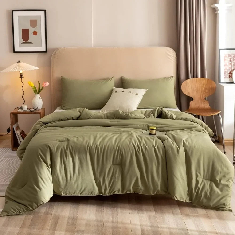 Boho Olive Comforter 2 Pillowcases