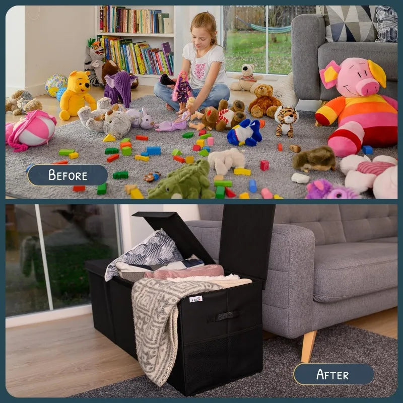 Extra Large Toy Storage Organizer With Lid