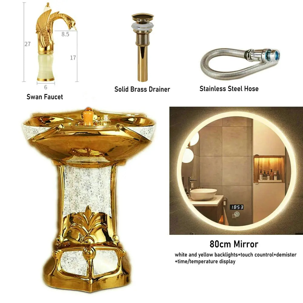 Golden Gravity-Flush Washdown Wide Sewer Pipe Dual Flush