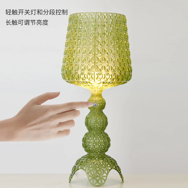 Italian Designer Hollow Goblet Acrylic Floor Lamp