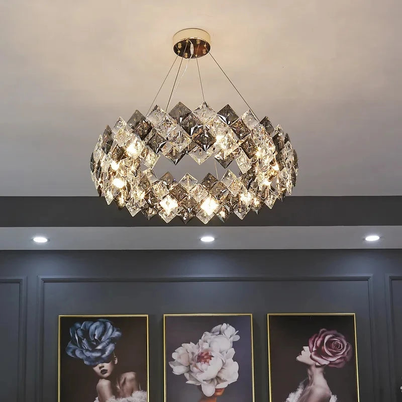 Crystal Chandelier Lighting Modern Luxury Living Room