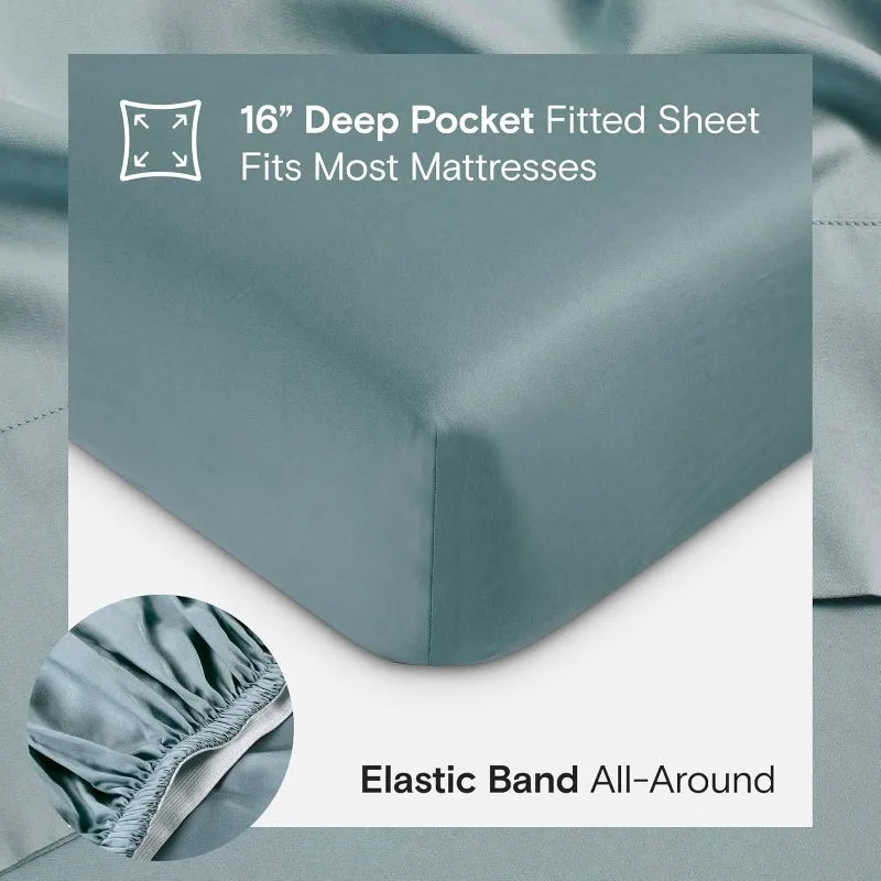 3PC Viscose Bamboo Buttery Soft Cooling Sheet