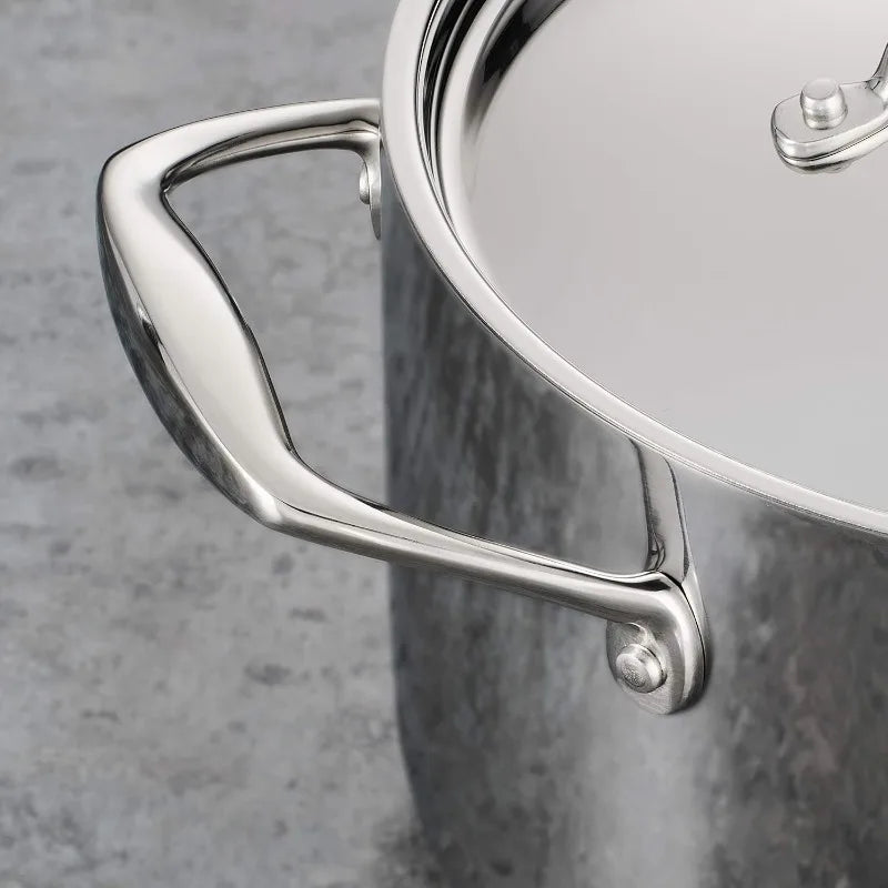Stainless Steel 12-Piece Cookware Set with Lid