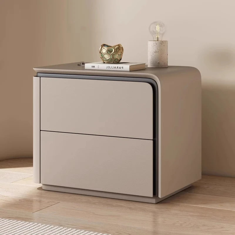 Simple Modern Night Table 2 Drawer