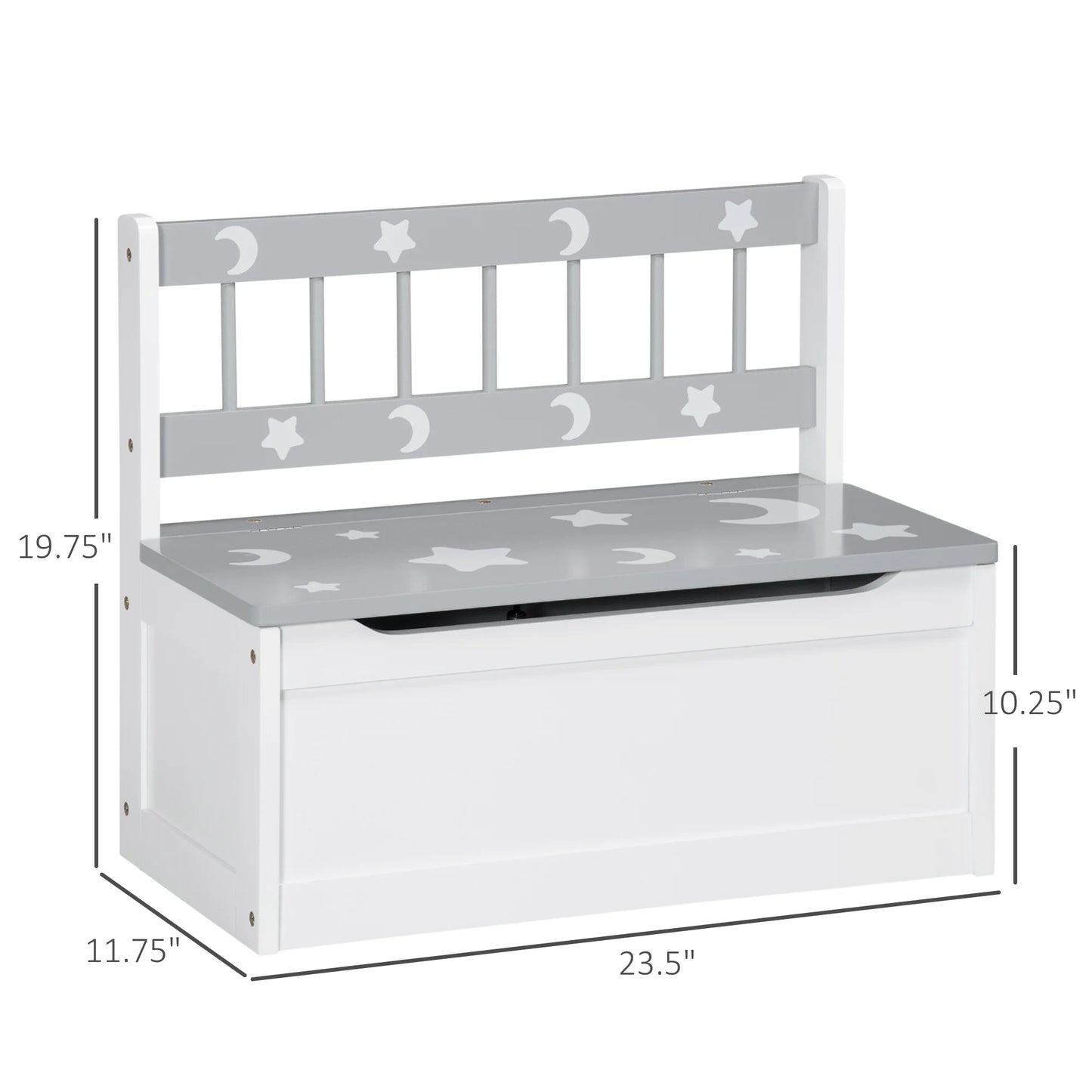 Storage Bench Cabinet with Safety Pneumatic Rod