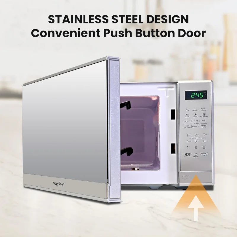 Stainless Steel Compact Style Microwave