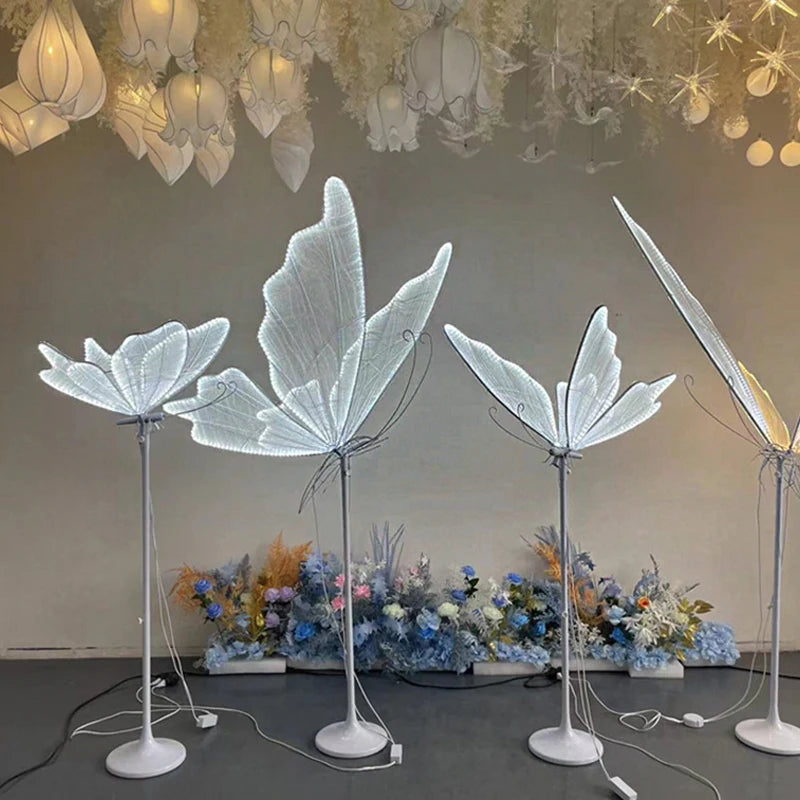 Wedding Light Butterflies Floor LED Lace Lamp