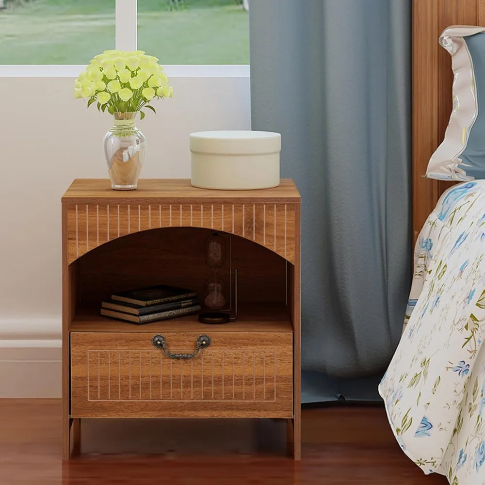 Mid Century Bedside Tables With Drawer