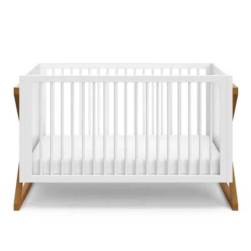 3-in-1 Convertible Crib (Vintage Driftwood) Easily Converts