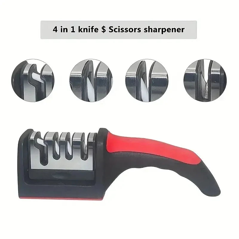 Three-Purpose Sharpening Stone for Kitchen Tools