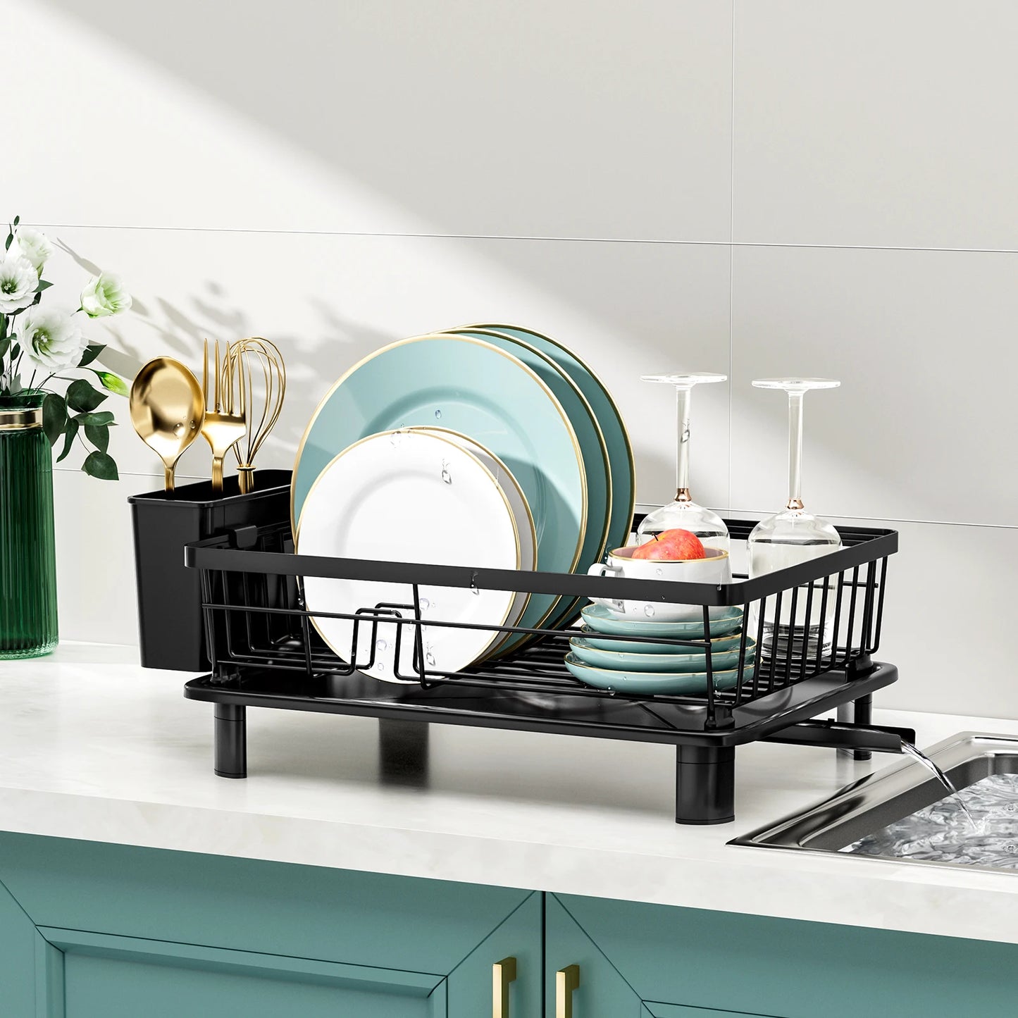 Dish Drying Rack For Kitchen Counter Sink