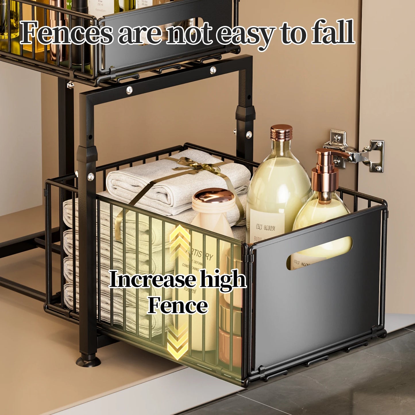 Under Sink Pull Out Kitchen Sink Organizer