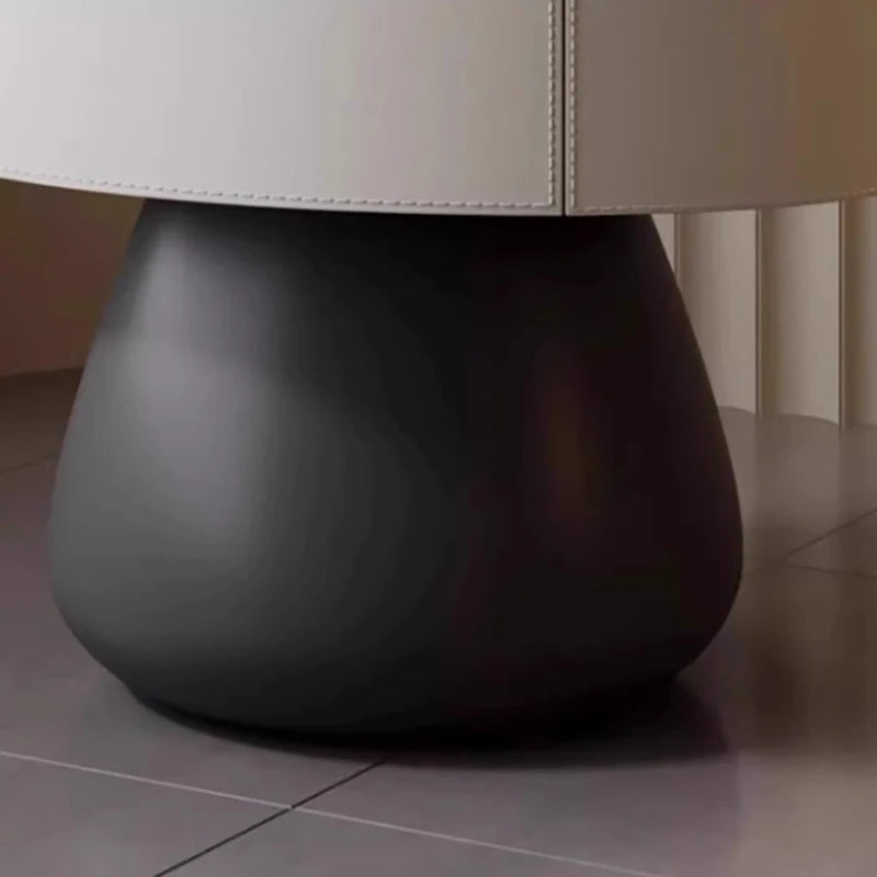 Cream Style Nightstand Trendy Modern Elegant