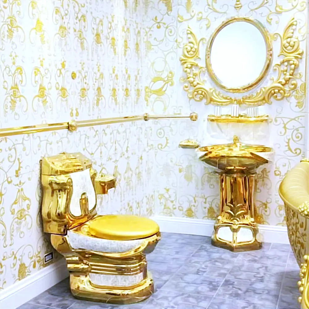 Golden Gravity-Flush Washdown Wide Sewer Pipe Dual Flush
