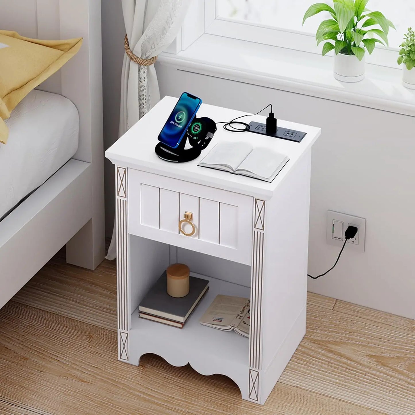 Mid Century Bedside Tables With Drawer