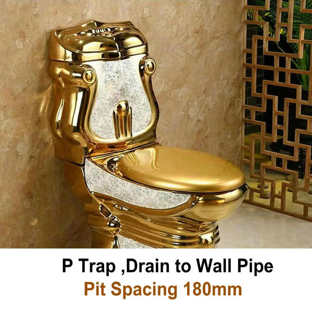 Golden Gravity-Flush Washdown Wide Sewer Pipe Dual Flush