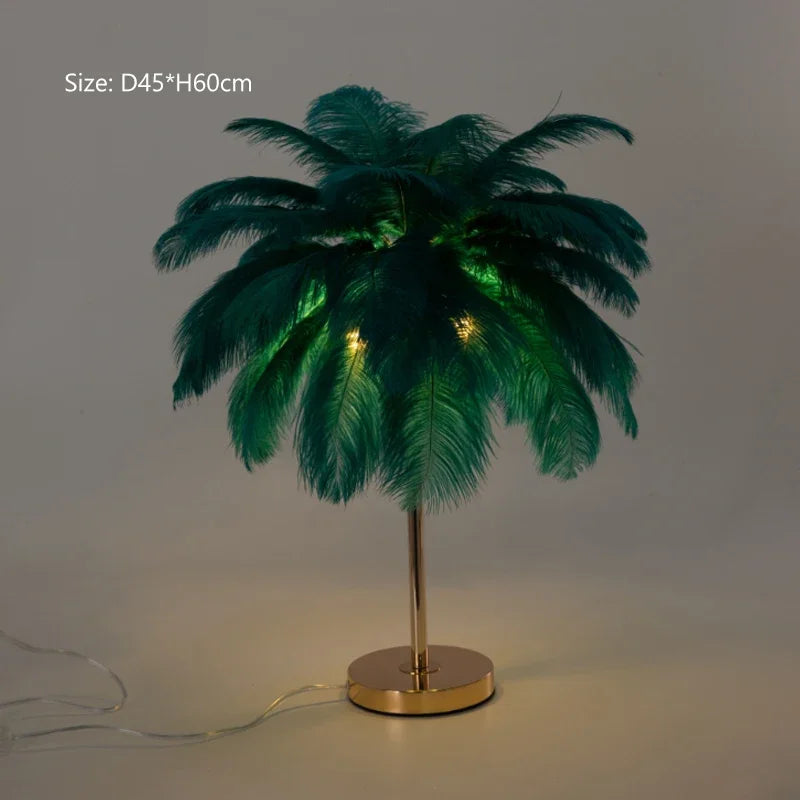 Modern Ostrich Feather Led Floor Lamp