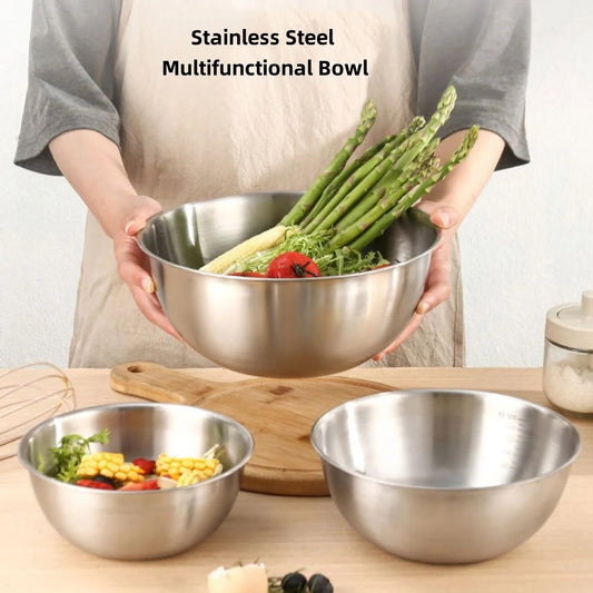 17/19/22CM Stainless Steel Bowls  Multi use