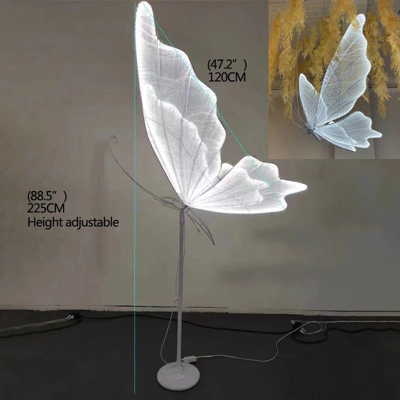 Wedding Light Butterflies Floor LED Lace Lamp