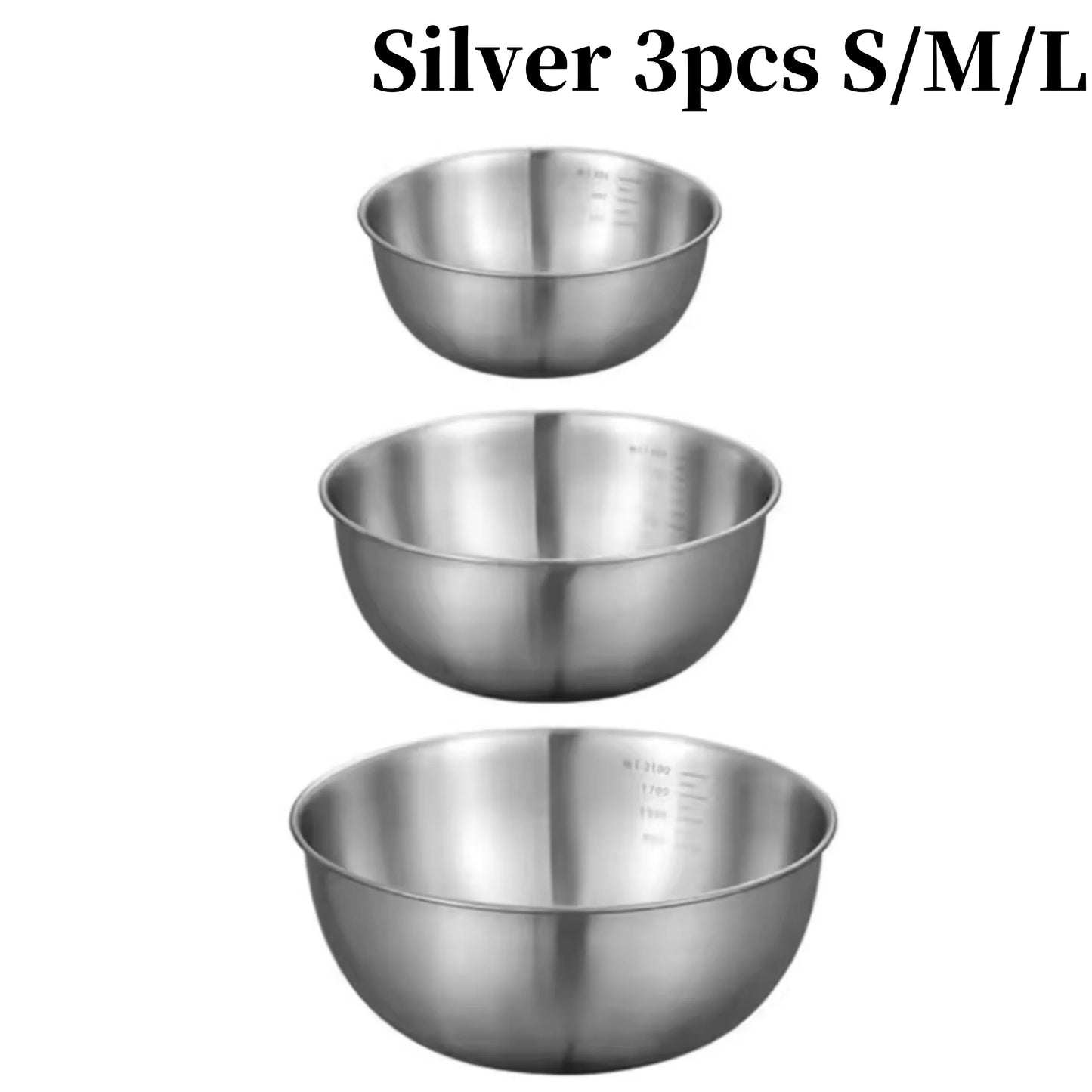 17/19/22CM Stainless Steel Bowls  Multi use
