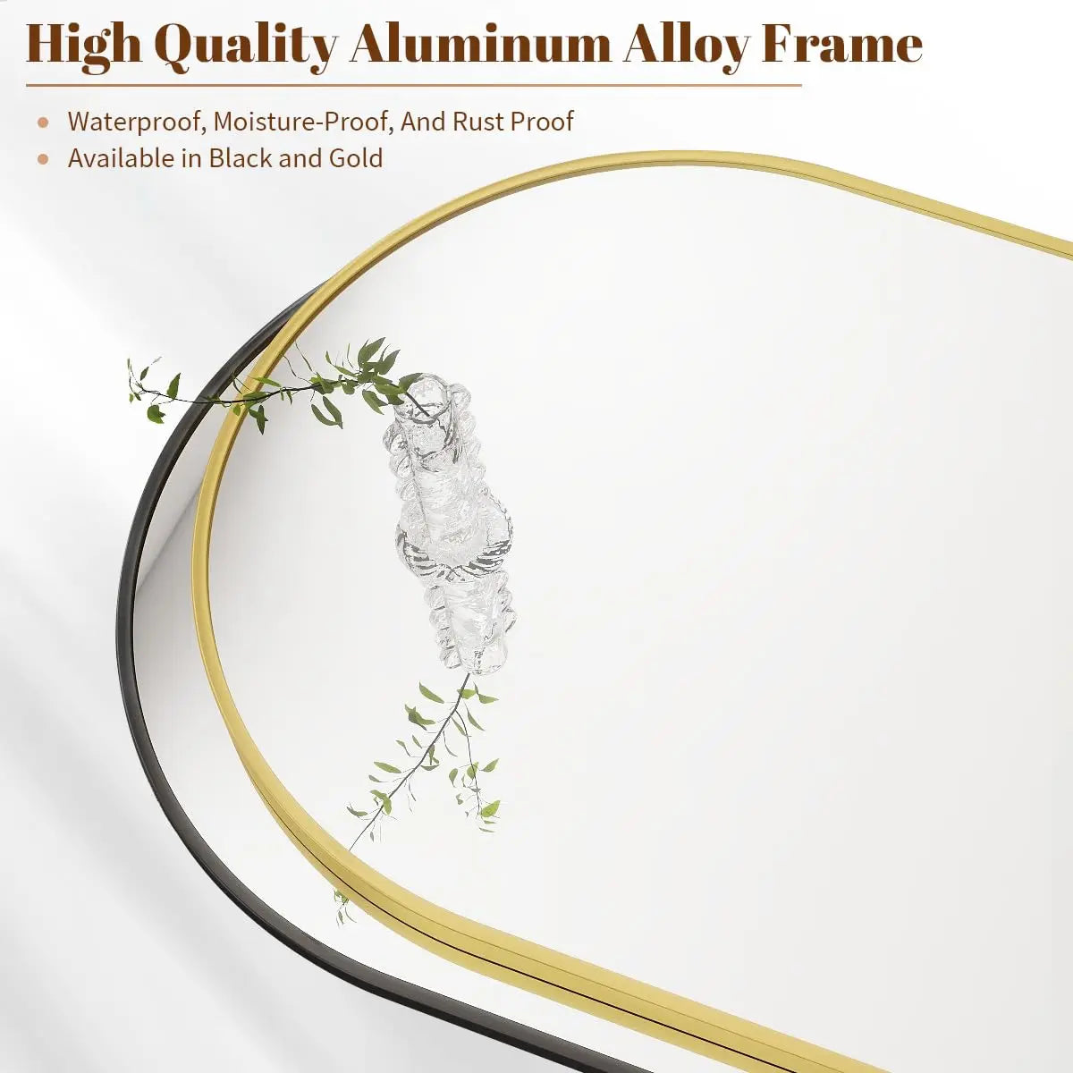 26 x38  Arch Bathroom Vanity Wall Mirror Metal Frame