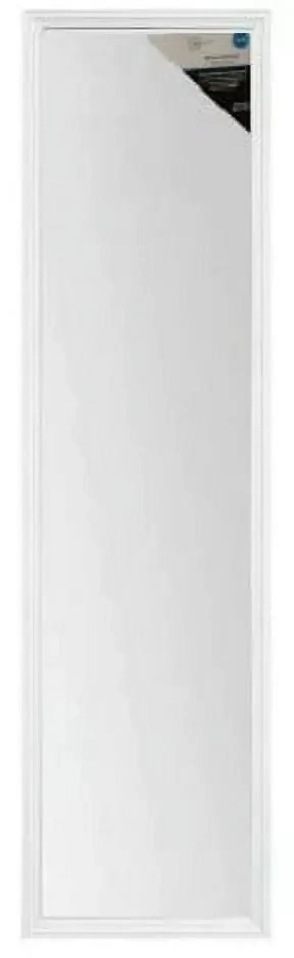 13" x 49" White Over the Door Mirror