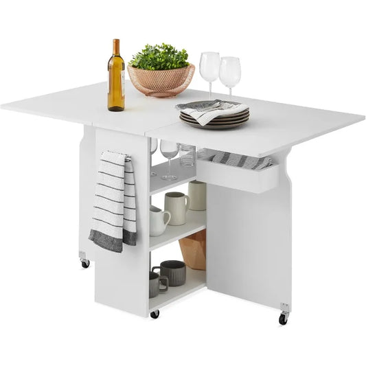 Folding Dining Table, Multipurpose Space Saving