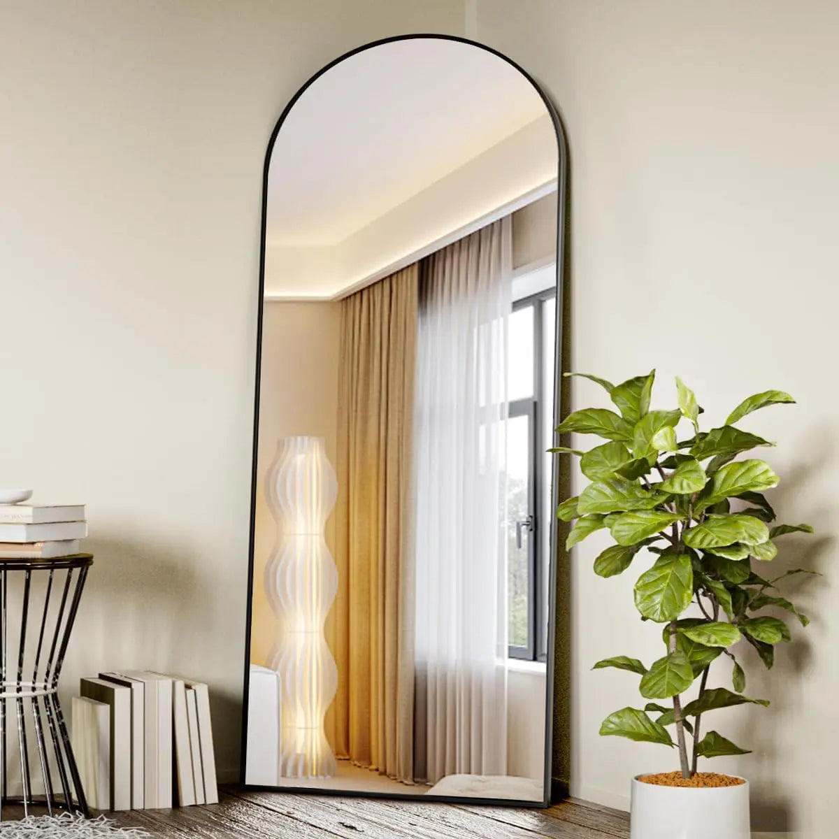 Arched Full Length 71"x26" Floor Mirror