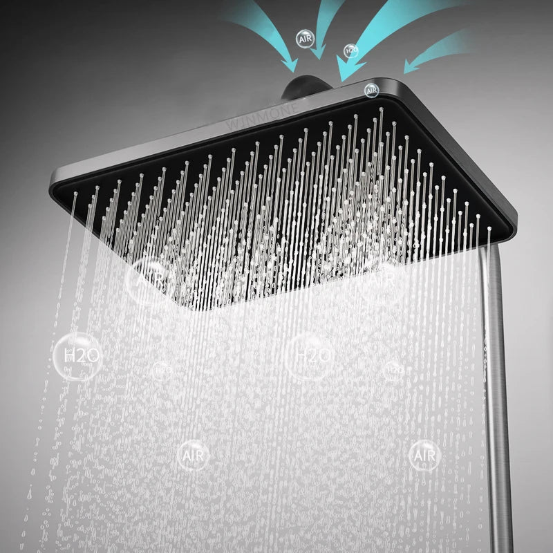 Luxury Shower Piano Key Smart Digital Display