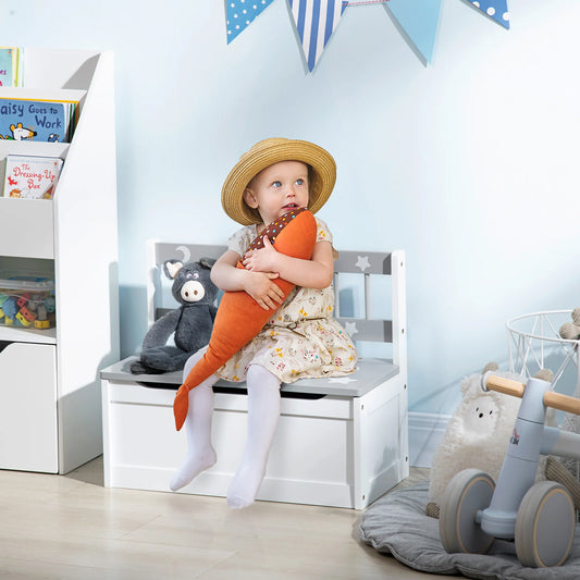 Storage Bench Cabinet with Safety Pneumatic Rod